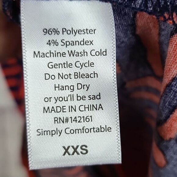 LuLaRoe Julia Dress Knit XXS (00-0) Red & Blue Midi Fitted Business Casual NWT - Picture 8 of 11